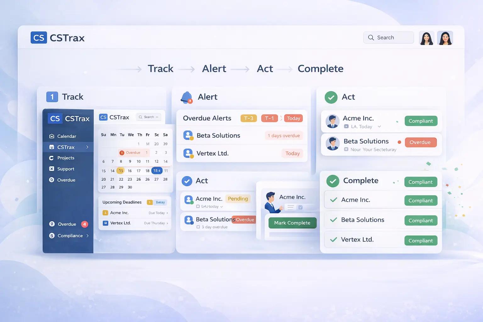 Compliance Deadline Tracking workflow