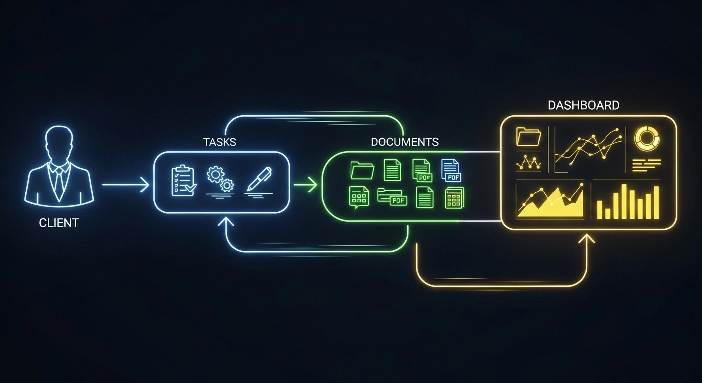 Multi-Client Compliance Management workflow